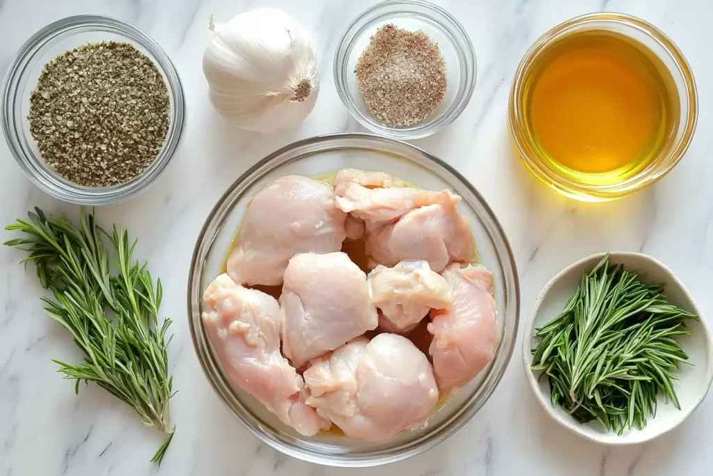 ingredients of Slow Cooker Chicken and Gravy